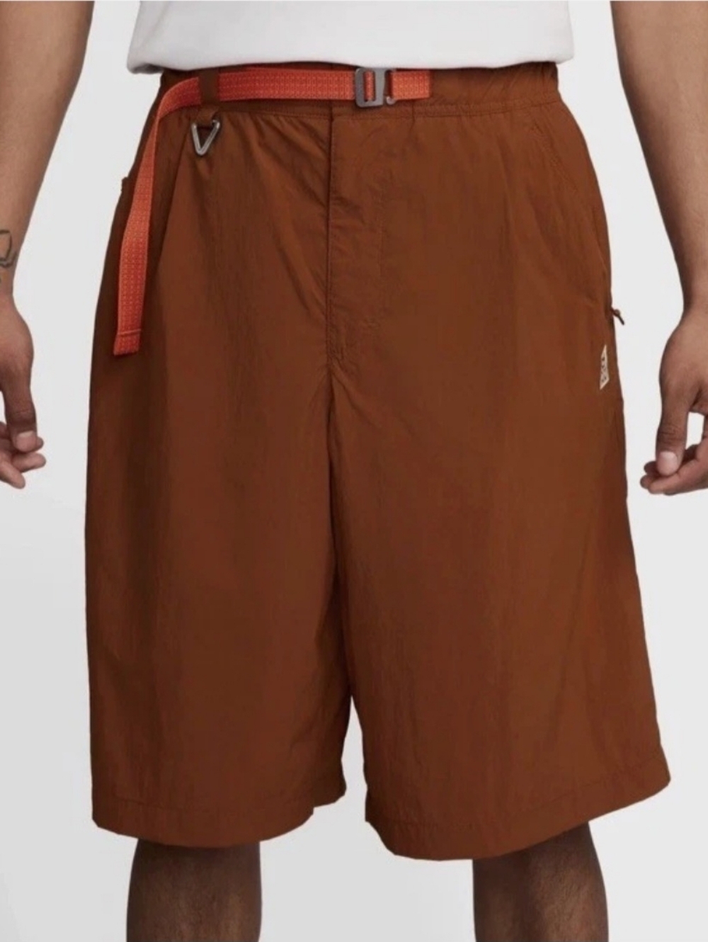 Nike ACG Orb Weaver Oversized Shorts Mens Size Medium Cinnamon Red HJ2887-245